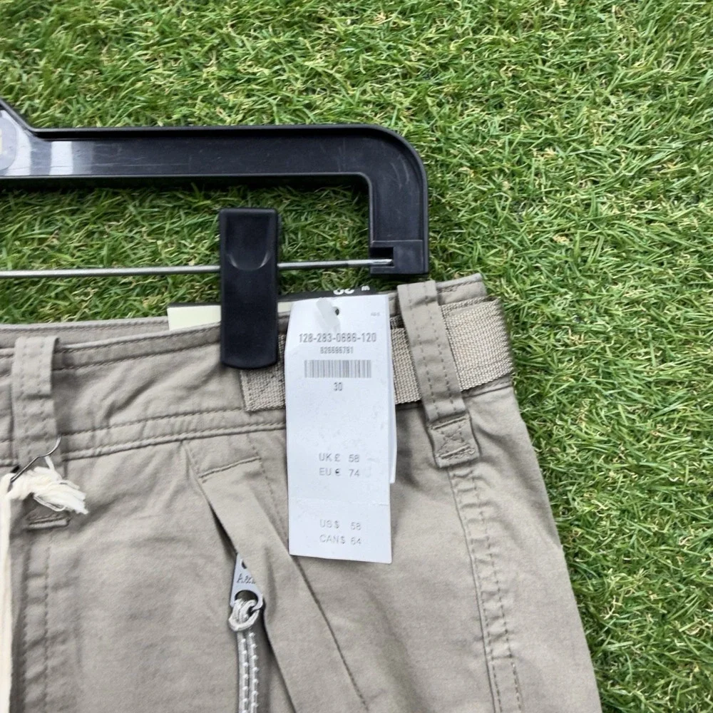 Abercrombie & Fitch Cargo Shorts Mens 30  Paratrooper Military Vtg Y2K Khaki